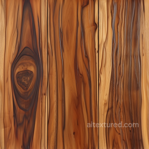 Rustic Acacia Wood Planks Texture with Rich Grain and Knots seamless Wood PBR texture