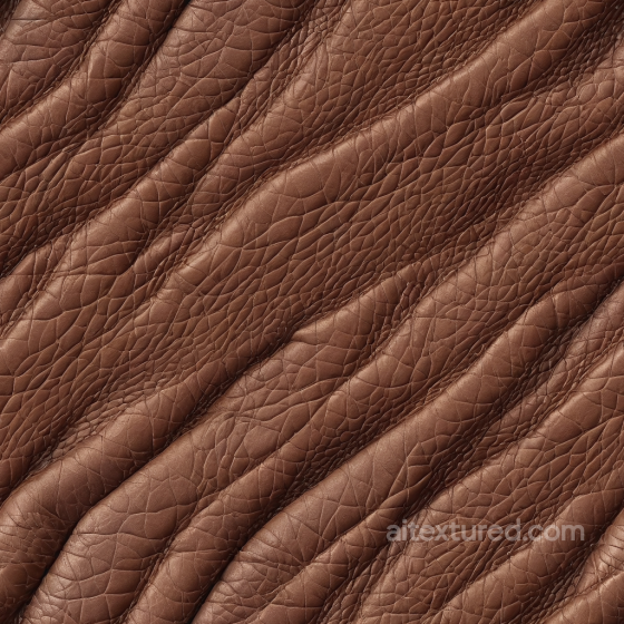 Wrinkled Crocodile Grain Brown Leather PBR Texture Leather texture preview