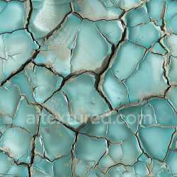 seamless Seamless 3D Cracked & Hole PBR Texture Featuring Turquoise Painted Surface with Deep Fractures texture 8k free download PBR