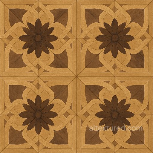Ornamental Parquet Floor Seamless Texture seamless Flooring PBR texture