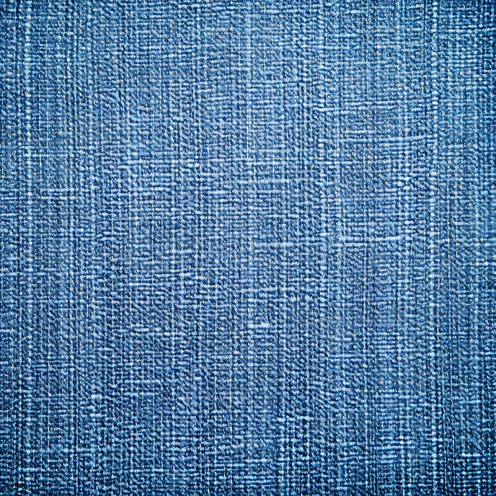 Cracked Blue Denim Fabric with Worn Fibers and Rough Surface seamless PBR texture preview