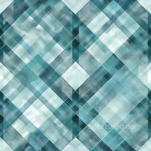 Seamless 3D PBR Texture Featuring Blue Gradient Plaid Pattern with Subtle Fabric Detailing texture preview