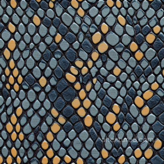 Snake Skin PBR Texture with Detailed Scales and Stylized Coloration Skin texture preview