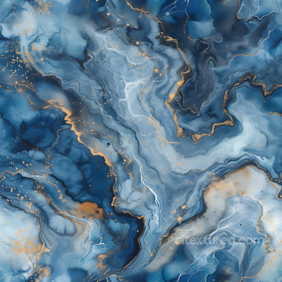 Blue Marble PBR Texture with Dynamic Gold Vein Patterns Marble texture preview