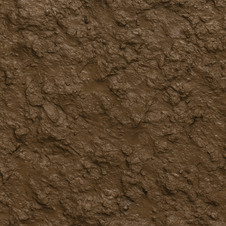 Weathered Wet Soil seamless PBR texture preview