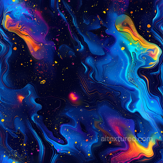 Space PBR Texture Featuring Vibrant Nebula Clouds and Dynamic Cosmic Energy Flows Star, space, planets texture preview