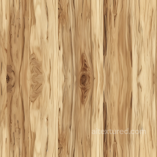 Natural Hickory Wood Planks Seamless Texture with Distinctive Knots and Grain seamless Wood PBR texture