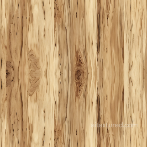 Natural Hickory Wood Planks Seamless Texture with Distinctive Knots and Grain Wood texture preview