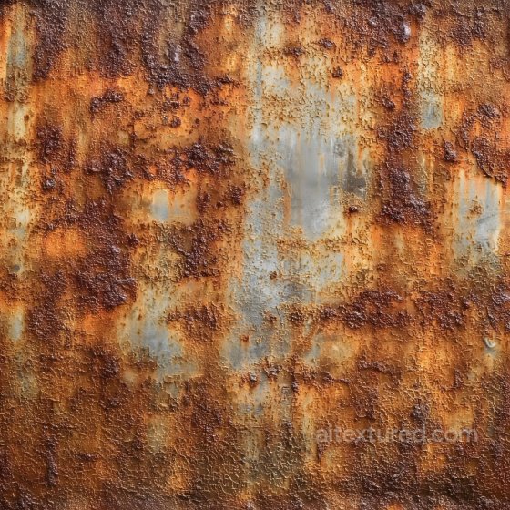 Rusty Metal PBR Texture Featuring Cracked and Peeling Paint Rust texture preview
