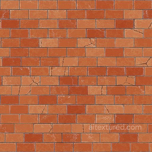 Damaged Red Brick Texture with Cracks | Free PBR seamless Brick PBR texture