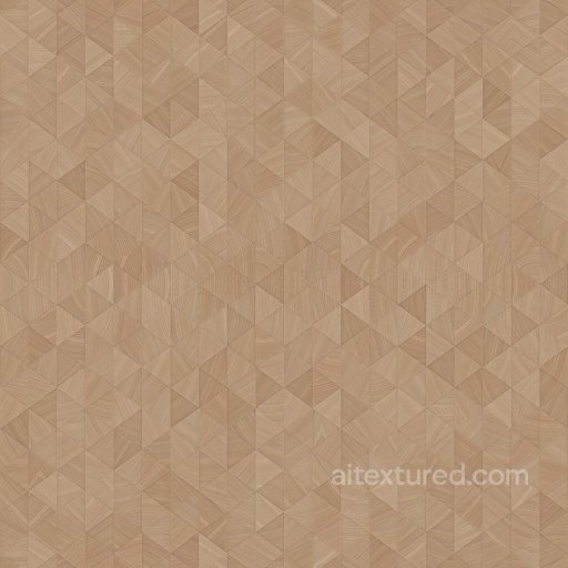 Natural Wood Triangular Blocky Wall | Free PBR seamless Wood PBR texture
