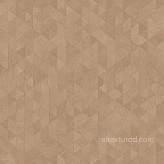 Natural Wood Triangular Blocky Wall | Free PBR Wood texture preview