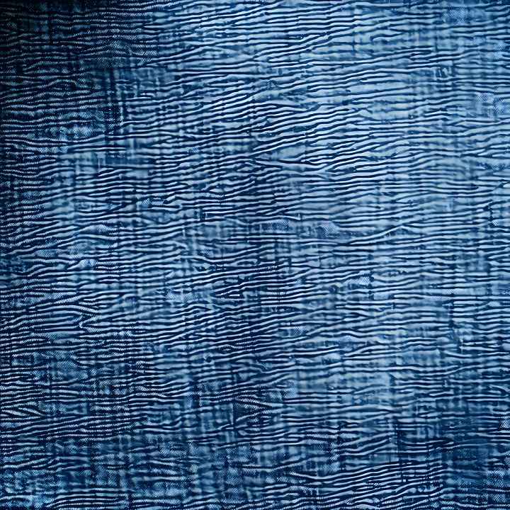 Cracked Denim with Linear Blue Striations - Ready seamless PBR texture preview