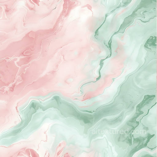 marble PBR texture with pastel blush pink and mint green veins seamless Marble PBR texture
