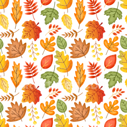 seamless Seamless 3D PBR Texture Featuring Colorful Autumn Leaves Pattern texture 8k free download PBR