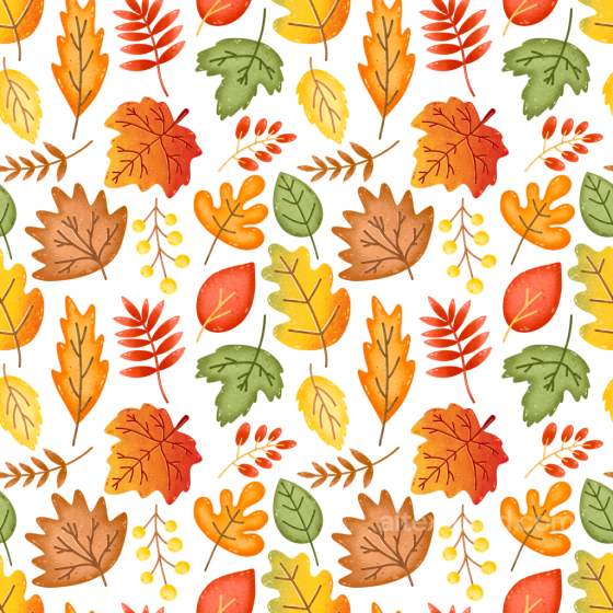 Featuring Colorful Autumn Leaves Pattern Autumn Leaves texture preview