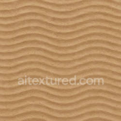 seamless Seamless 3d texture pbr 8k showing wavy cardboard with subtle cardboard grain and fiber strands texture 8k free download PBR