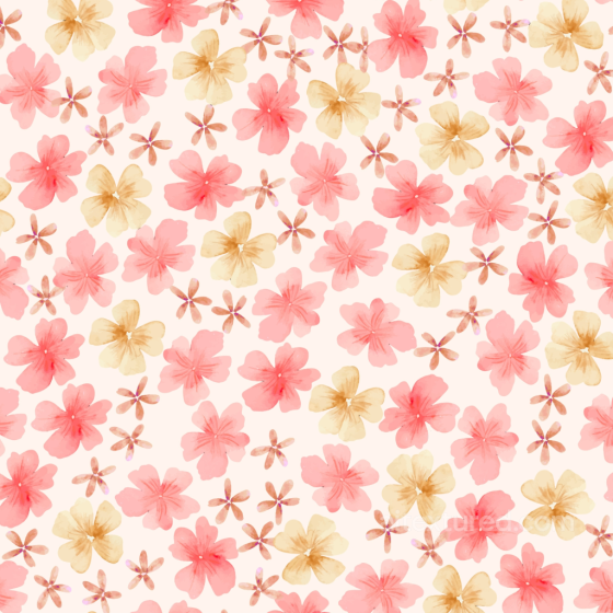 Watercolor Cherry Floral Texture with Soft Pastel Flowers Watercolor Cherry texture preview
