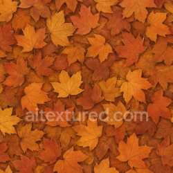 seamless Fine Autumn Leaves Texture Seamless texture 8k free download PBR