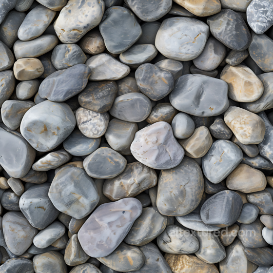 Pebble Stone Ground PBR Texture with Smooth Rounded Rocks and Natural Color Variation Stone texture preview