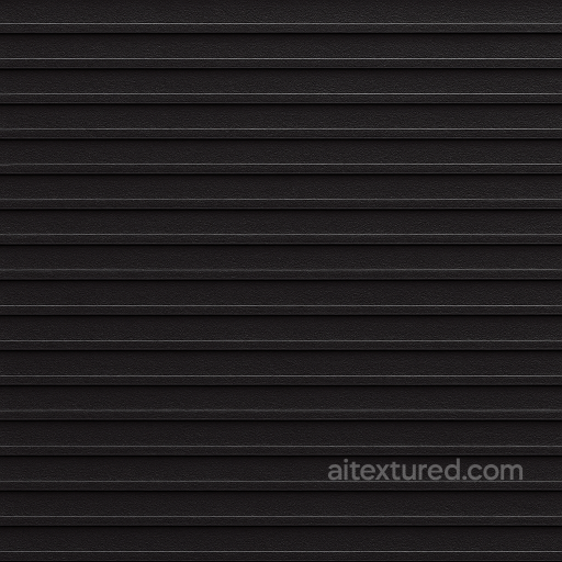 Matte Black Ribbed Surface Furniture Plastic Material seamless Furniture Plastic PBR texture