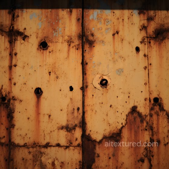 Rusted Metal Texture Featuring Weathered Cracks and Holes Rust texture preview