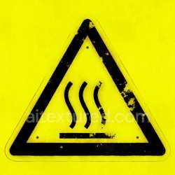 seamless Warning Label Sign Caution Yellow Graphic Symbol Safety Hazard Bold texture 8k free download PBR
