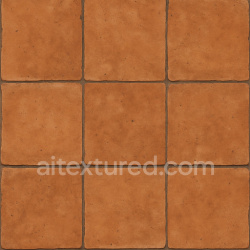 seamless Natural Terracotta Tile Texture Seamless 1024X1024 texture 1024x1024 free download PBR