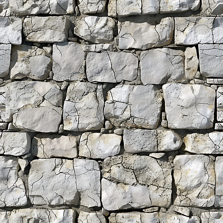 Weathered Stone Wall with Cracked Rough Surface seamless PBR texture preview