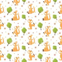 Pattern Bundle - Seamless 3D Pattern PBR Texture Featuring Cartoon Kangaroo and Tree Motifs with Playful R… texture preview