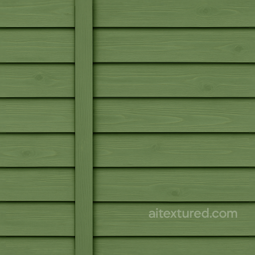 Seamless 8K 3D Texture PBR Garden Fence With Horizontal Slats And Painted Wood In Green F… seamless Fences PBR texture