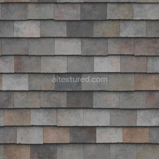 Colourful Clay Roof Tiles in Dull Tone | Free PBR