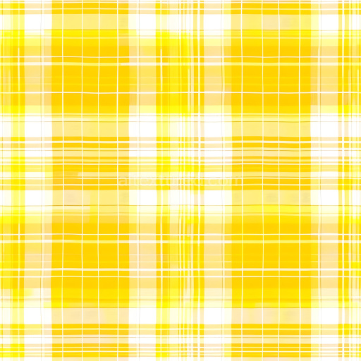 Seamless 3D PBR texture of bright yellow and white plaid fabric pattern