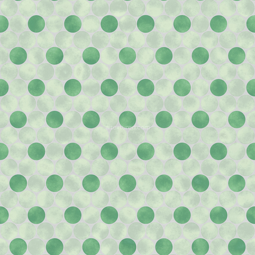 Seamless green tiles texture with circular pattern