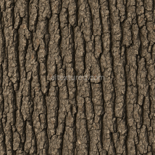 Seamless Oak Bark Texture Seamless