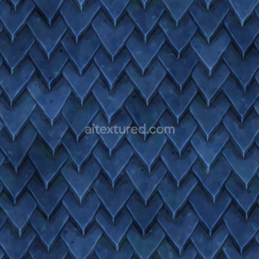Stylized Painted Roof Tiles