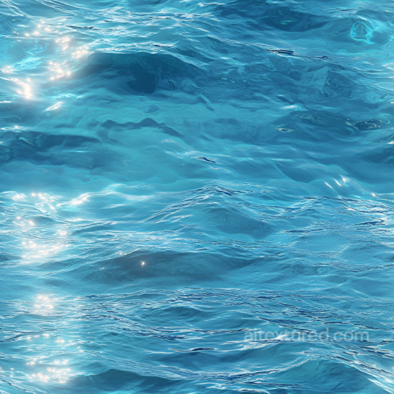 Water Texture of Tropical Ocean Surface with Soft Waves and Reflections Water texture preview