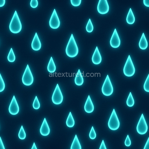 Glowing Raindrop Seamless Texture
