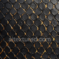 seamless Seamless 3D PBR Texture of Reptilian Skin Featuring Detailed Black Scales and Natural Matte Surface texture 8k free download PBR