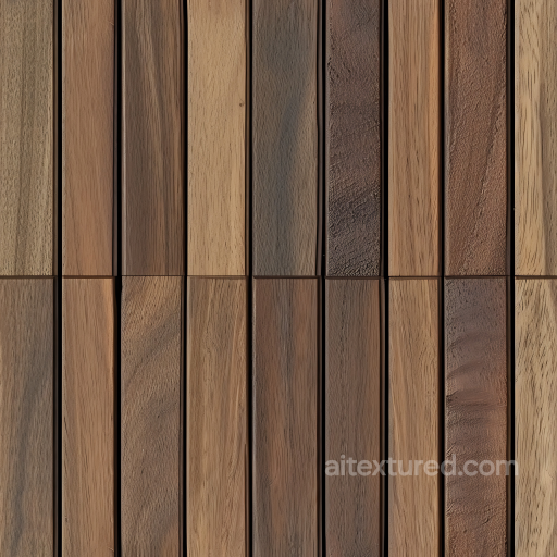 Wood Texture of Mixed Hardwood Floor with Varied Grain and Natural Finish seamless Wood PBR texture