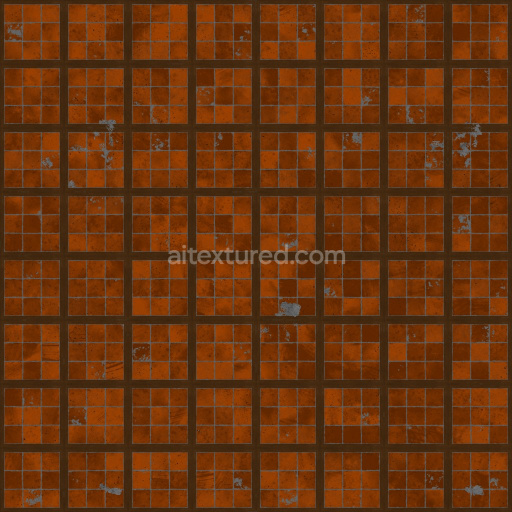 Archviz Floor Ground Substance Designer Terracotta Tiles — Seamless PBR Texture