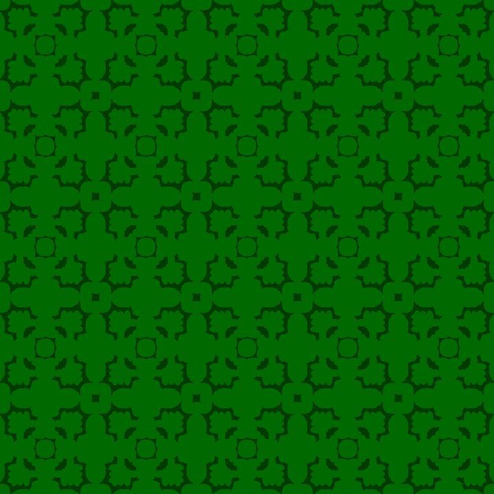with Stylized Green Clover Leaf Pattern seamless PBR texture preview