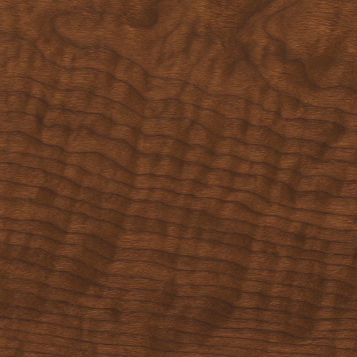 Walnut Wood With Matte Finish And Curly Grain Detail seamless PBR texture preview