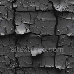 seamless Seamless 3D PBR Cracked and Holes Texture of Rusty Dark Metal Surface texture 8k free download PBR
