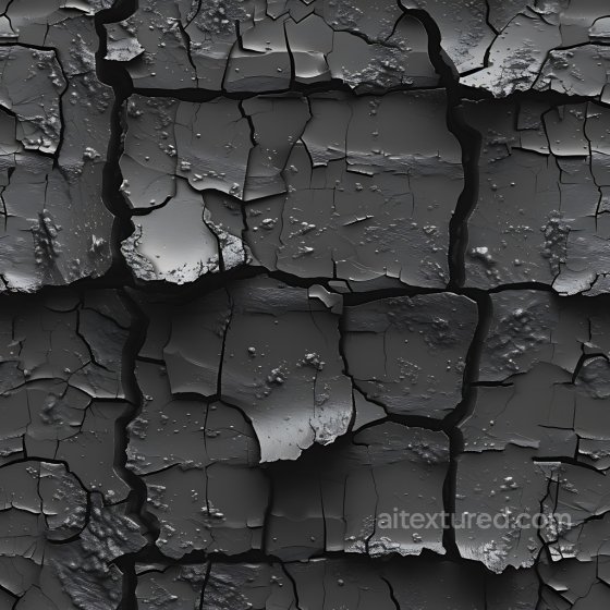 Cracked and Holes Texture of Rusty Dark Metal Surface Cracked & Holes texture preview