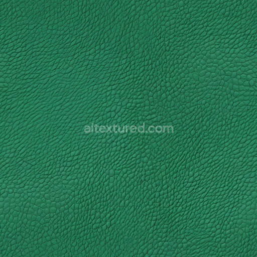 Seamless 3D PBR Texture of Vibrant Green Pebbled Leather with Natural Grain