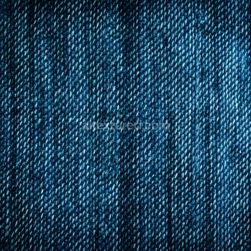 Seamless 3D Cracked Denim Textile PBR Texture with Blue Washed Pattern