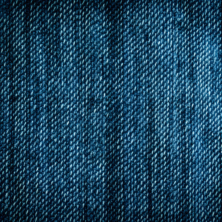 Cracked Denim Textile with Blue Washed Pattern seamless PBR texture preview