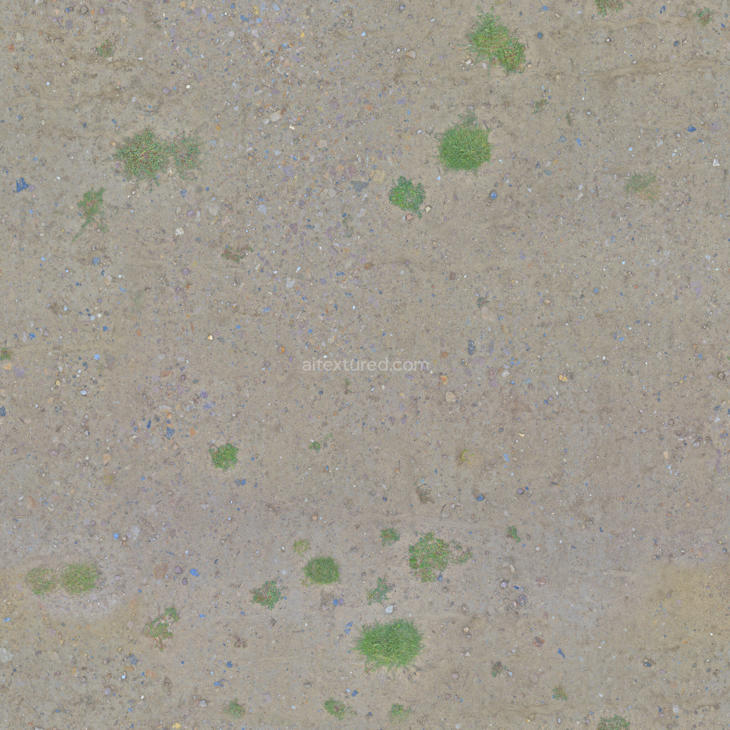 Seamless PBR ground texture with natural details
