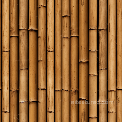 Vertical Bamboo Culms in Warm Tan Colors Seamless Texture seamless Bamboo PBR texture